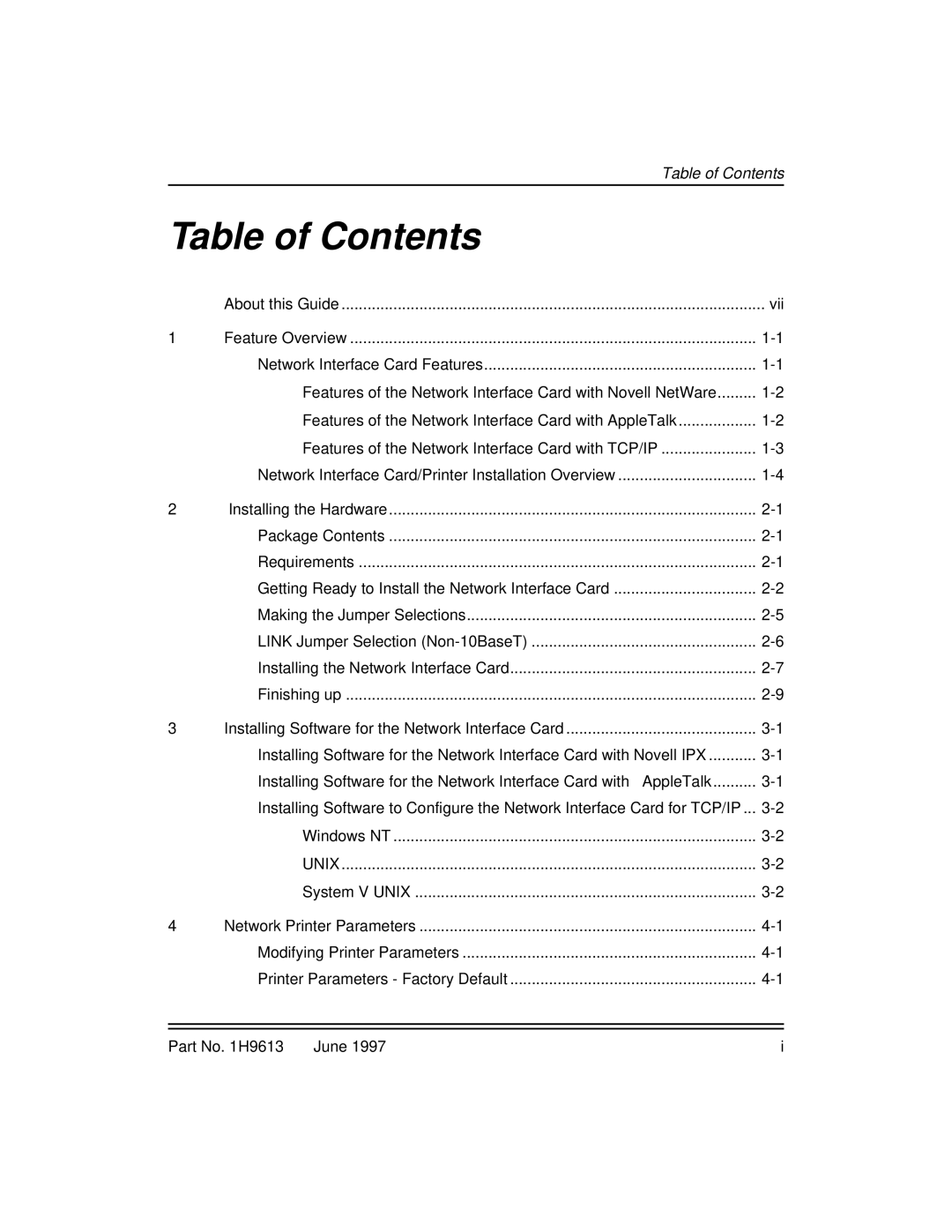 Kodak XLS 8400 setup guide Table of Contents 