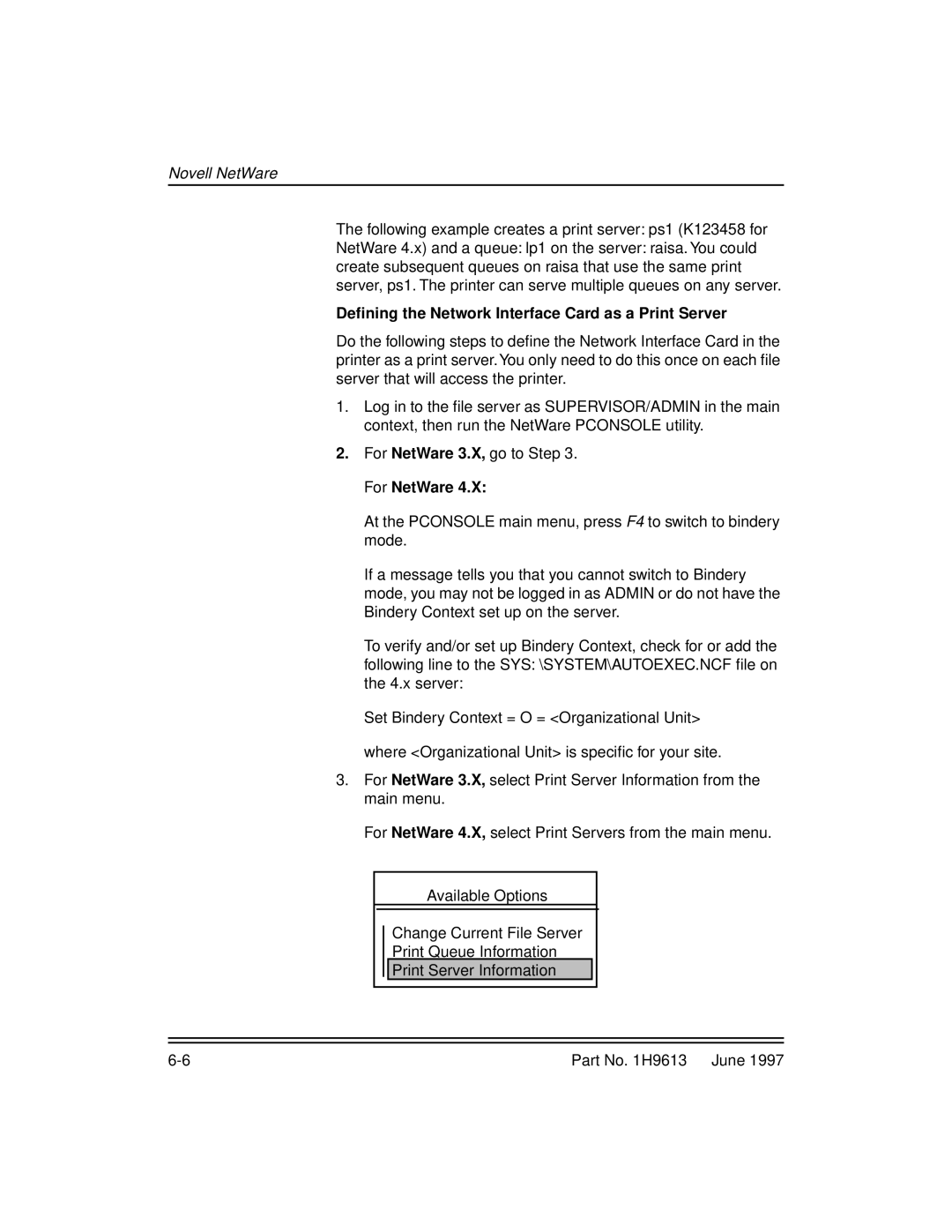 Kodak XLS 8400 setup guide Deﬁning the Network Interface Card as a Print Server 