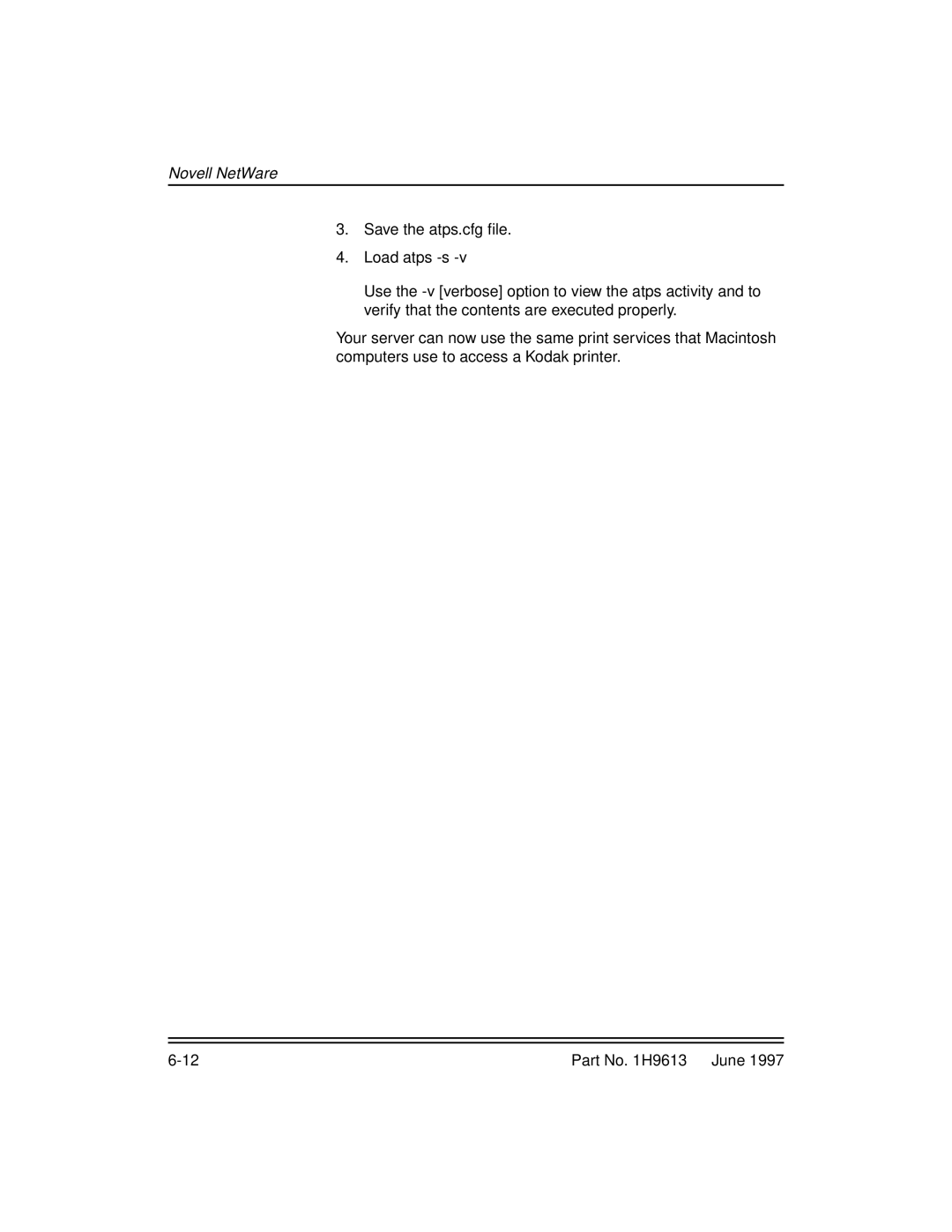 Kodak XLS 8400 setup guide Novell NetWare 