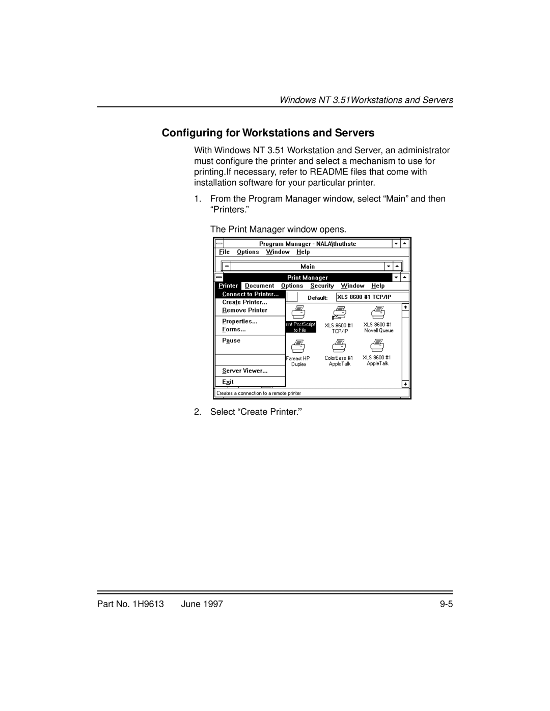 Kodak XLS 8400 setup guide Conﬁguring for Workstations and Servers 