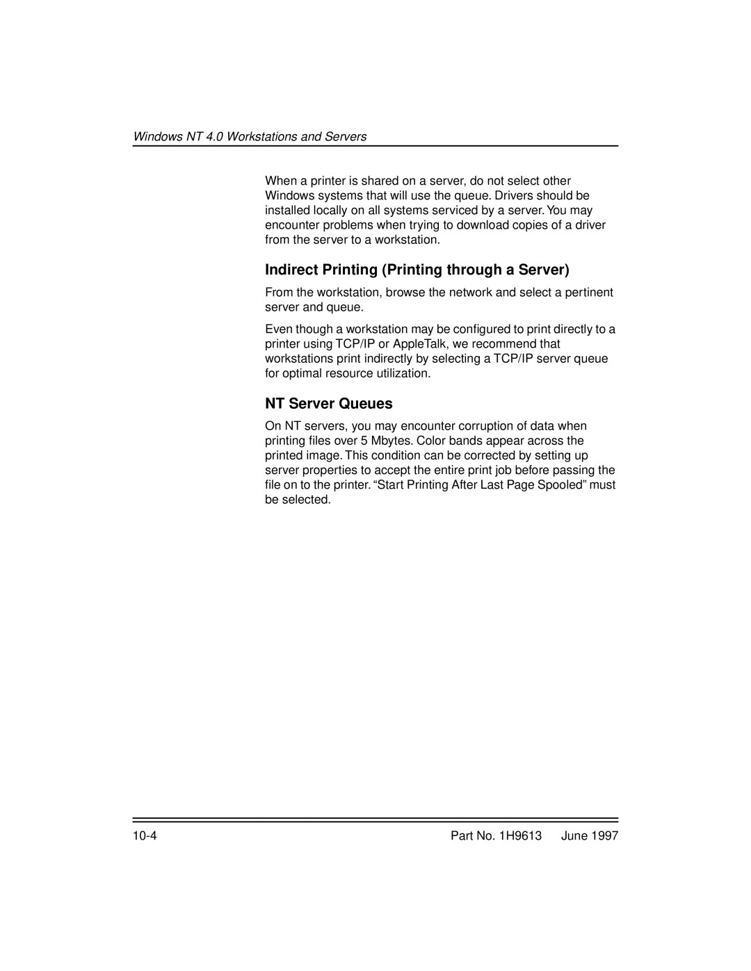 Kodak XLS 8400 setup guide Indirect Printing Printing through a Server 