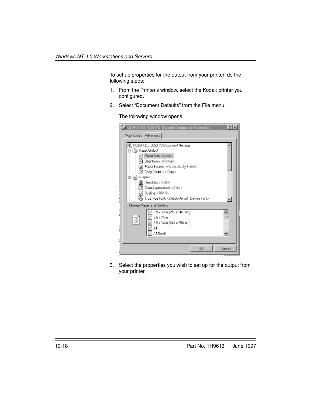 Kodak XLS 8400 setup guide Windows NT 4.0 Workstations and Servers 