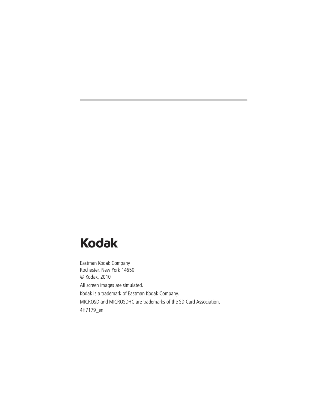 Kodak ZM1 manual 