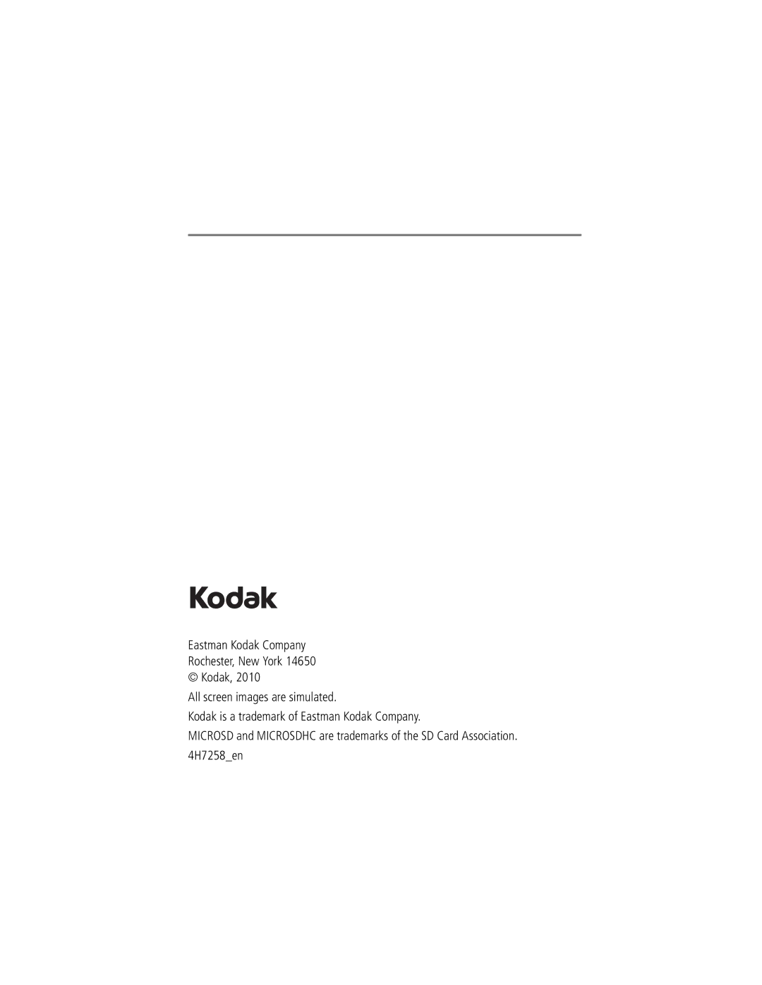 Kodak ZM2 manual 