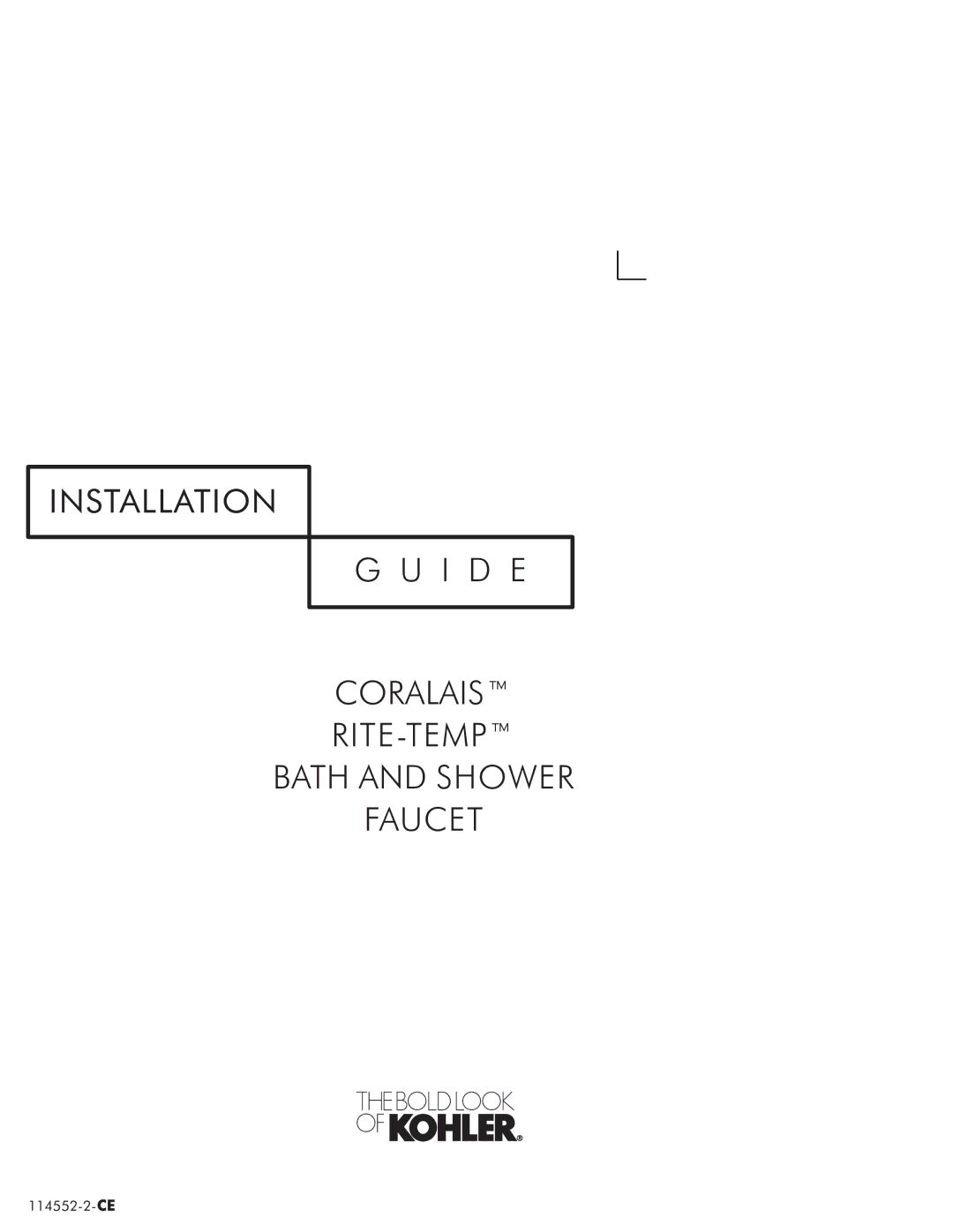 Kohler 114522-2-CE manual 