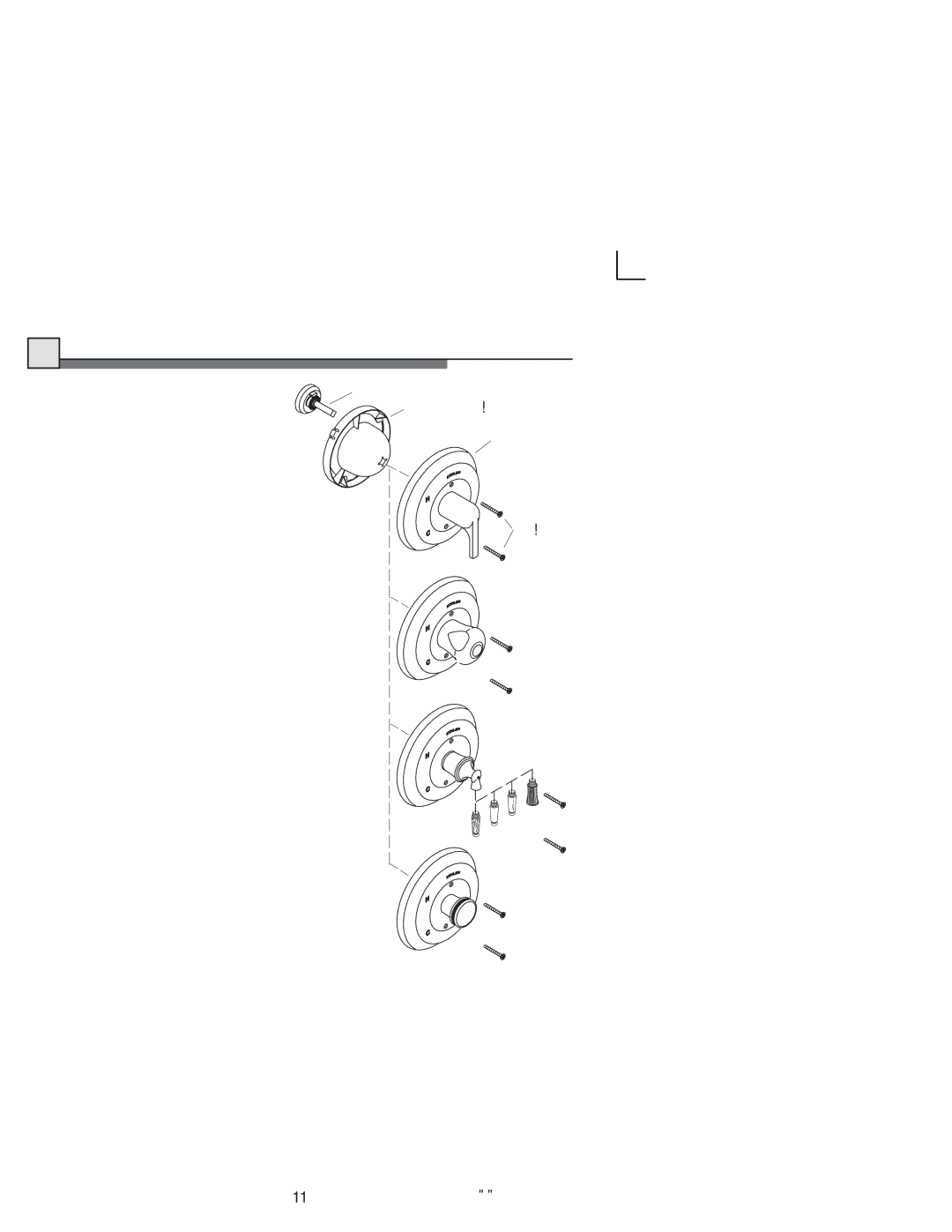 Kohler 114522-2-CE manual Install Face Plate and Handle 