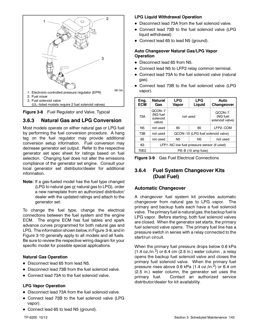 Kohler 20-3250 kW Natural Gas and LPG Conversion, Fuel System Changeover Kits Dual Fuel, Automatic Changeover, QCON--7 