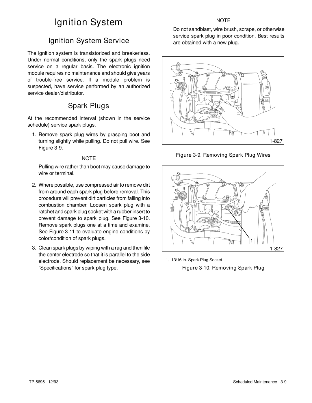 Kohler 3.5CFZ, 4CZ, 5CFZ, 6.5CZ installation manual Ignition System Service, Spark Plugs 