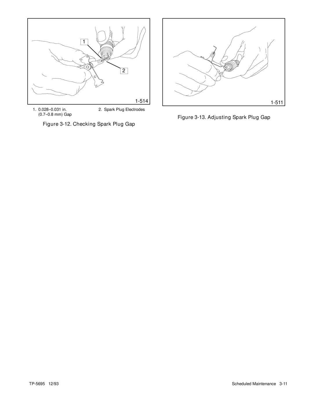 Kohler 3.5CFZ, 4CZ, 5CFZ, 6.5CZ installation manual Checking Spark Plug Gap 