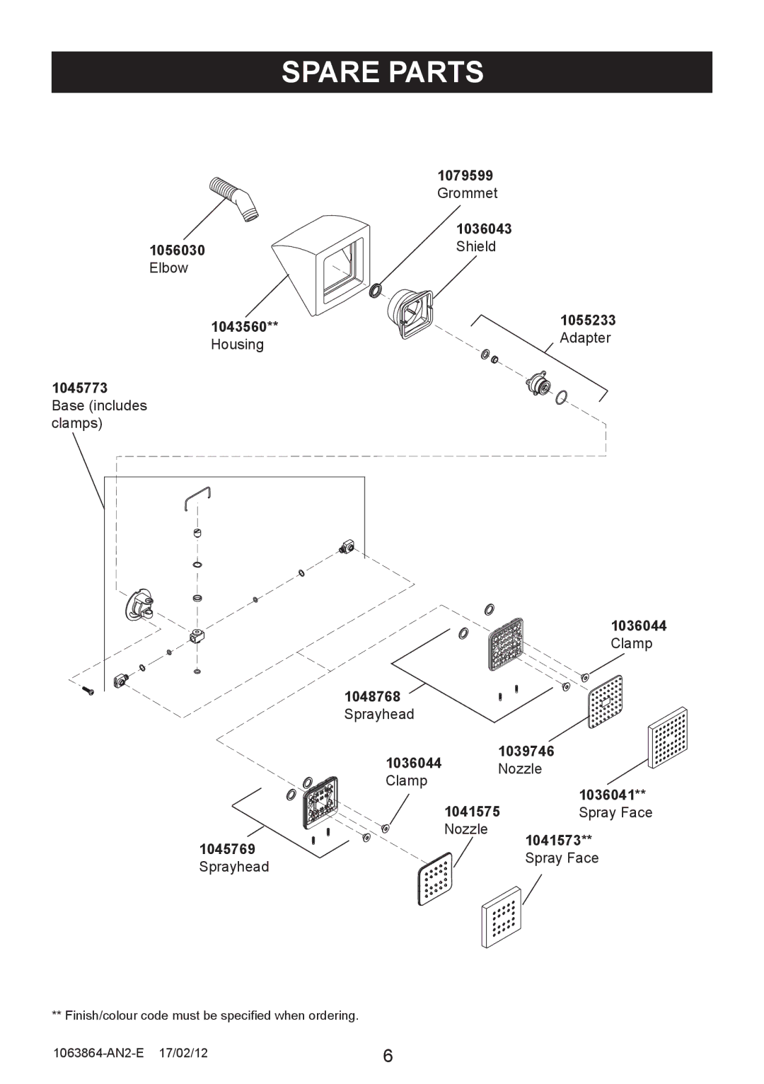 Kohler 8023A, 8022A manual Spare Parts 