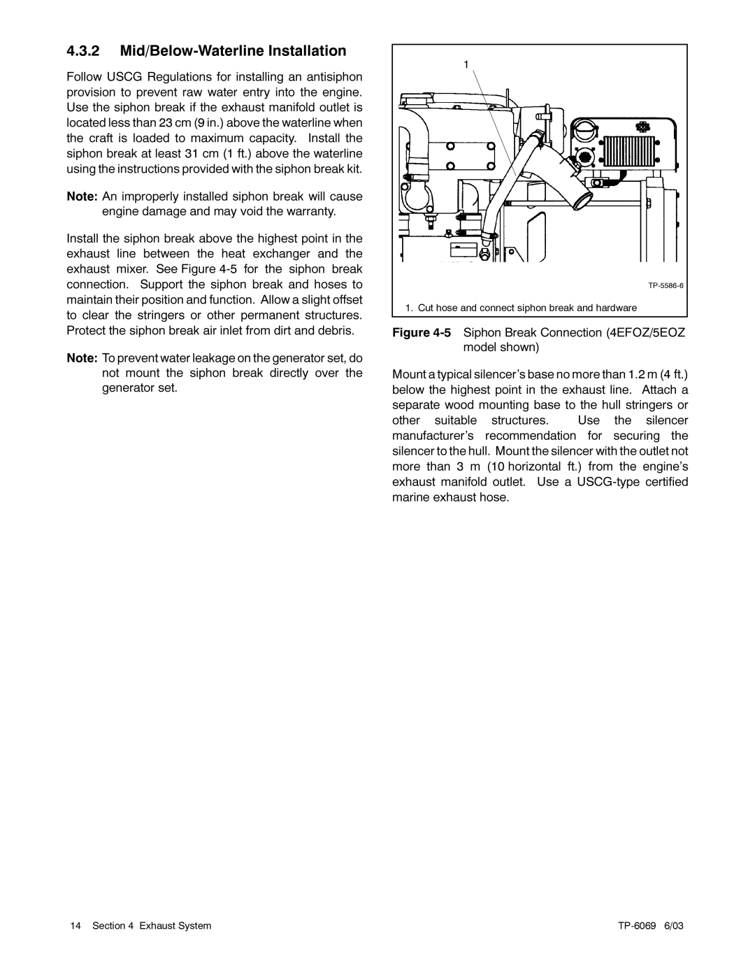 Kohler 6.5EFOZ/8EOZ, 8.5EFOZ, 9EFOZ/10EOZ, 80EFOZ/99EOZ, 4EFOZ/5EOZ, 40EFOZ/50EOZ manual 2 Mid/Below-Waterline Installation 