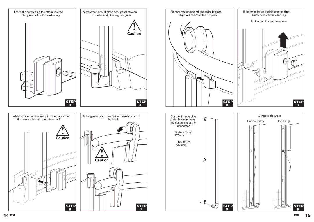 Kohler CFI230G manual Bottom Entry, Top Entry 