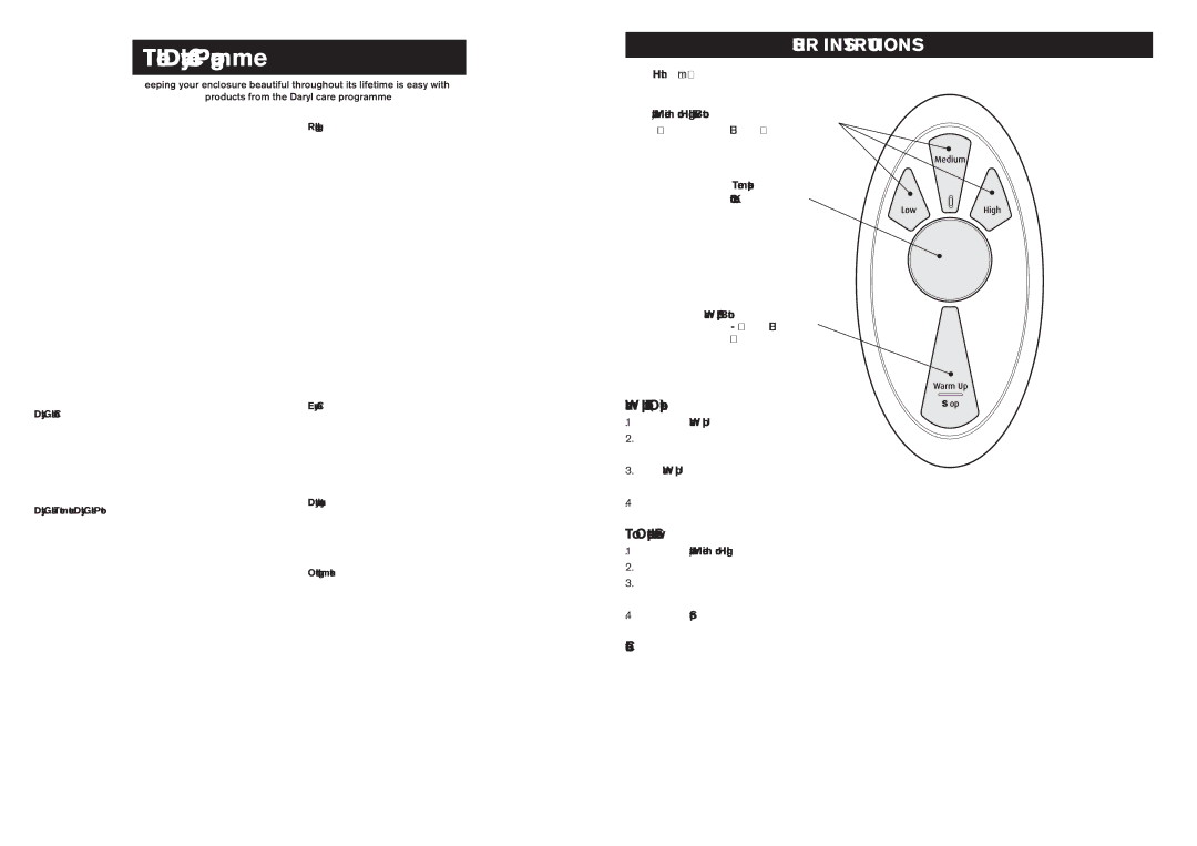 Kohler CFI230J manual User Instructions, Warm Up Function Optional, To Operate the Shower, Low, Medium or High Flow Button 