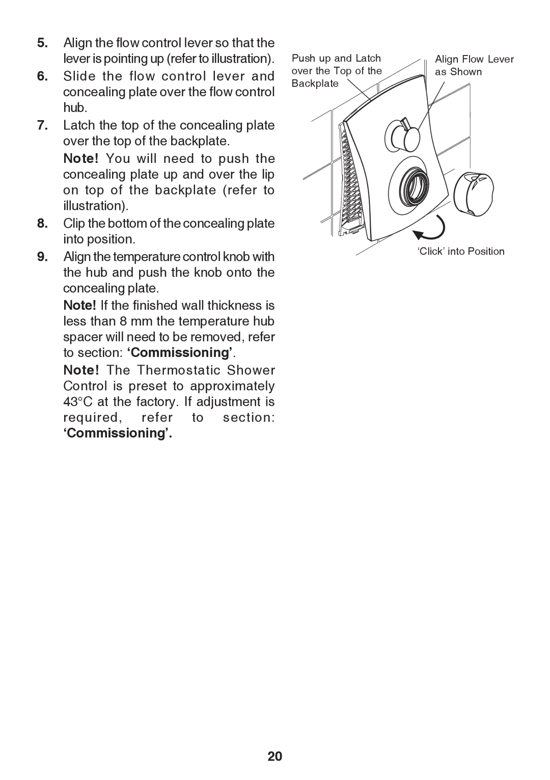 Kohler Discovery manual ‘Commissioning’ 