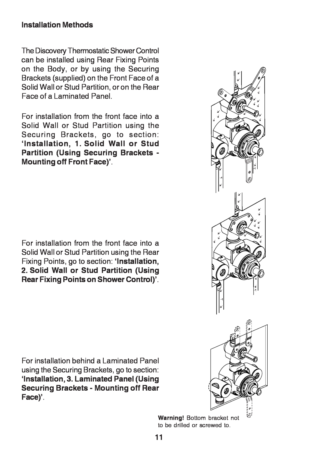 Kohler Discovery manual Installation Methods 