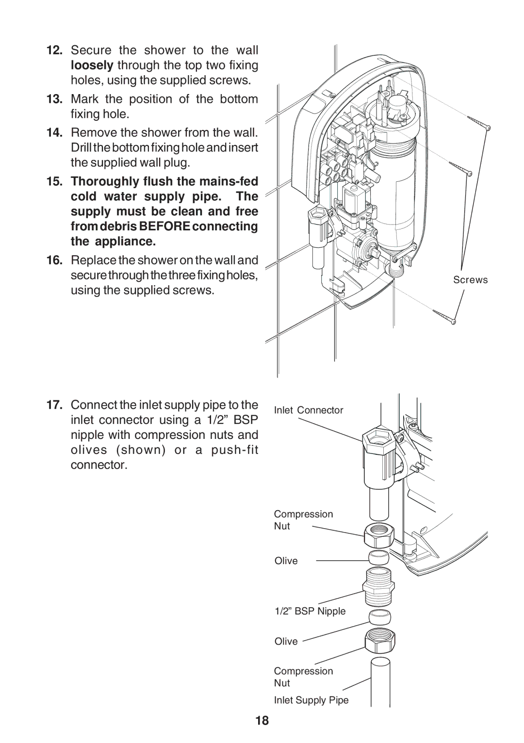 Kohler Electric Shower manual 