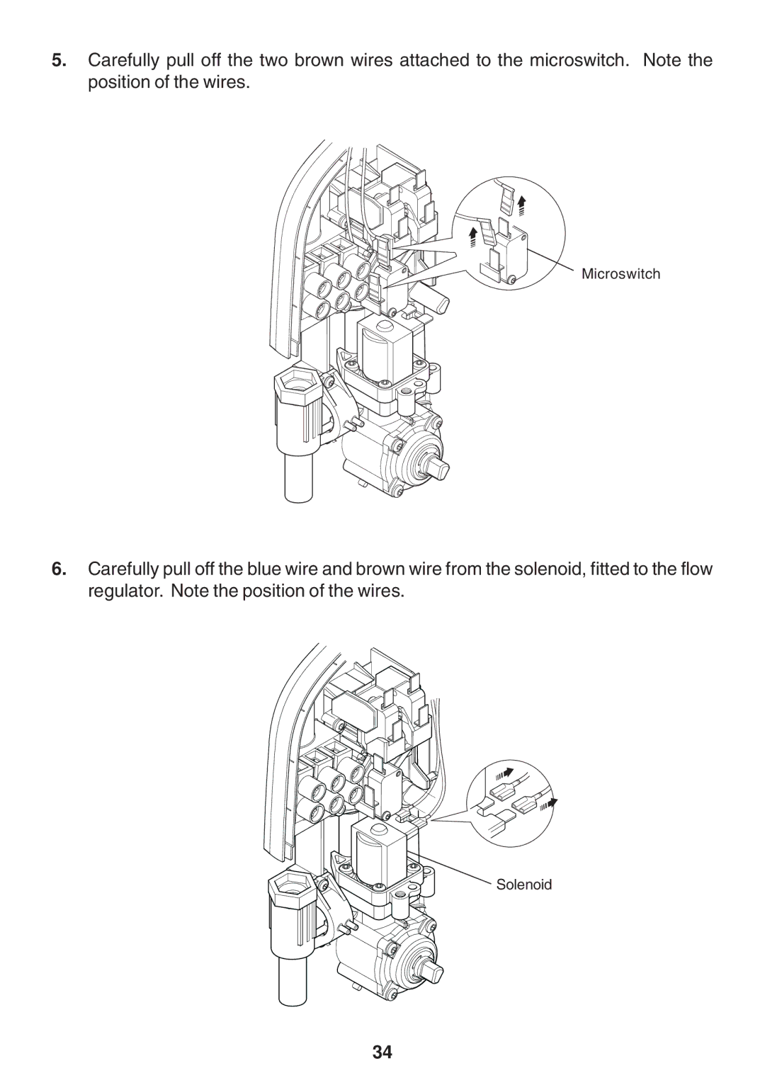 Kohler Electric Shower manual Microswitch 