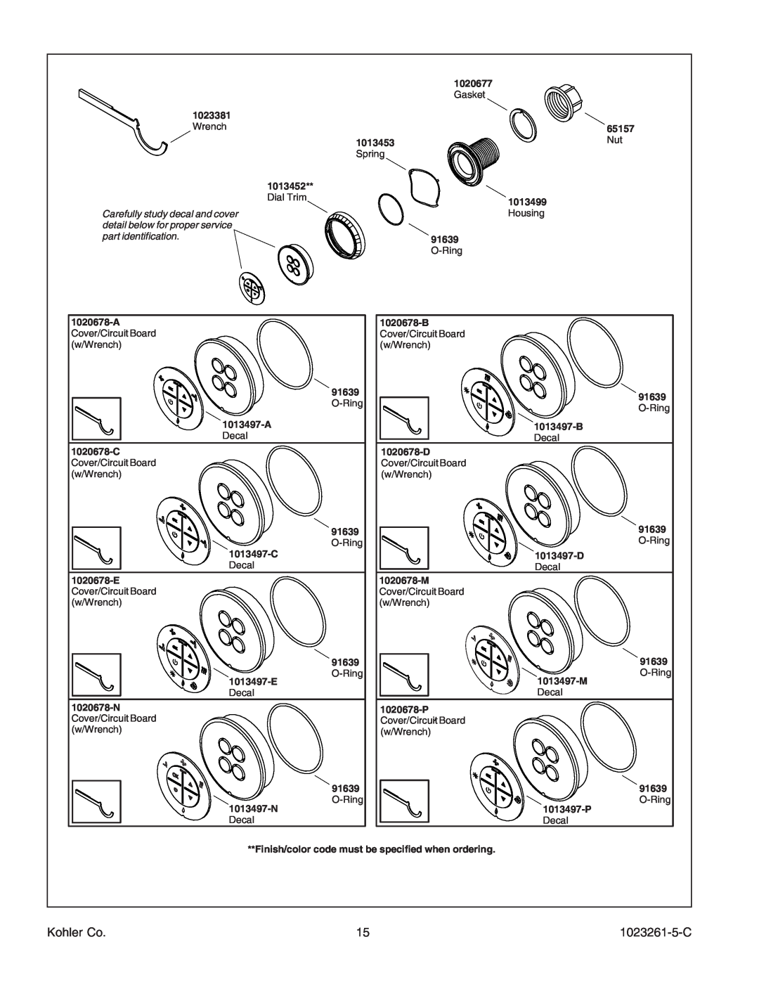 Kohler K-1110-CT manual 1020677 