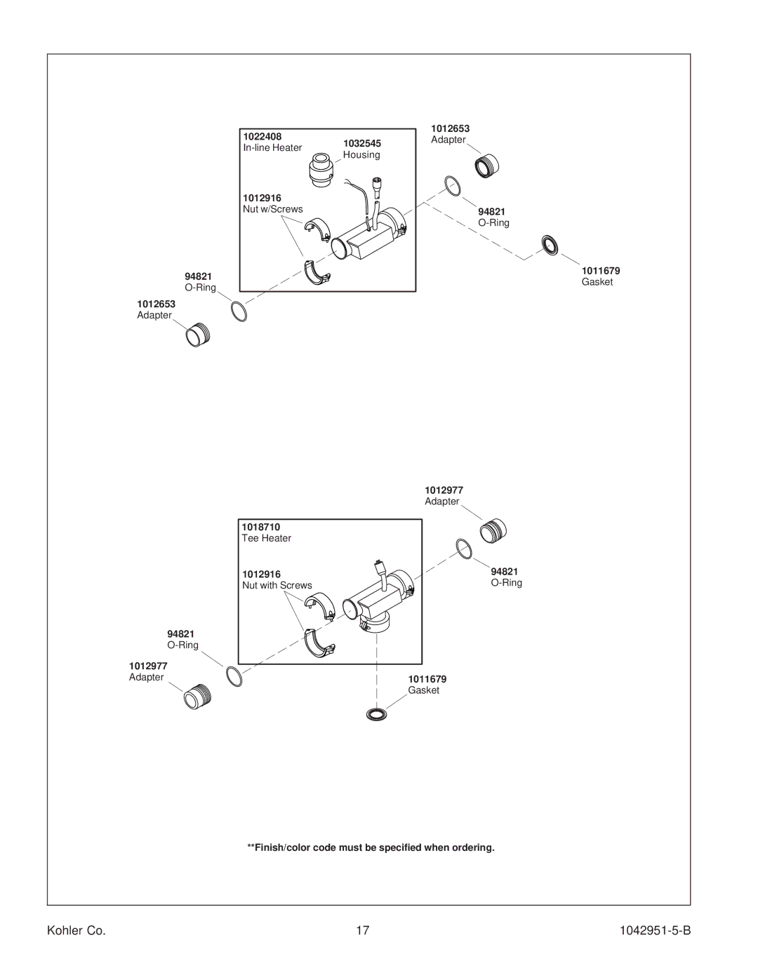 Kohler K-1111 manual 1012653 