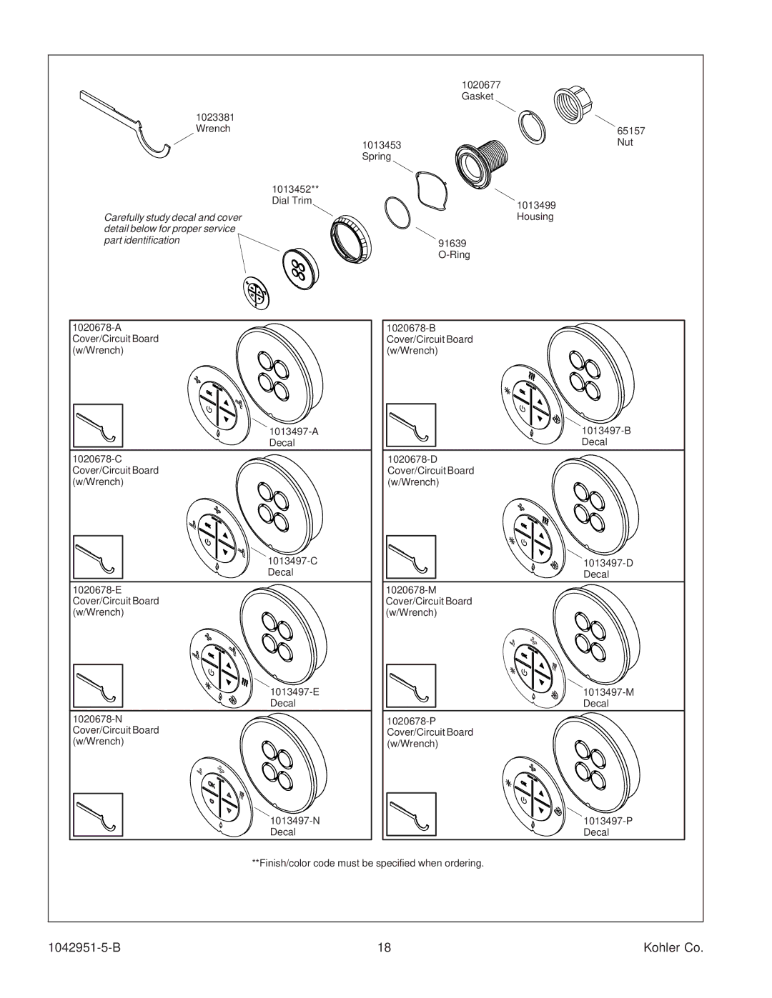 Kohler K-1111 manual 1020677 