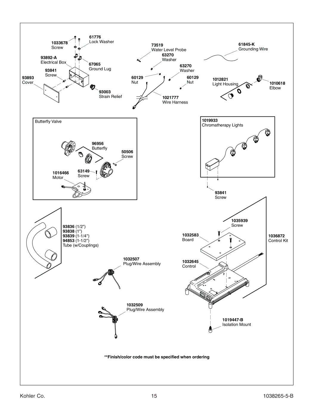 Kohler K-1375 manual 61776 1033678 