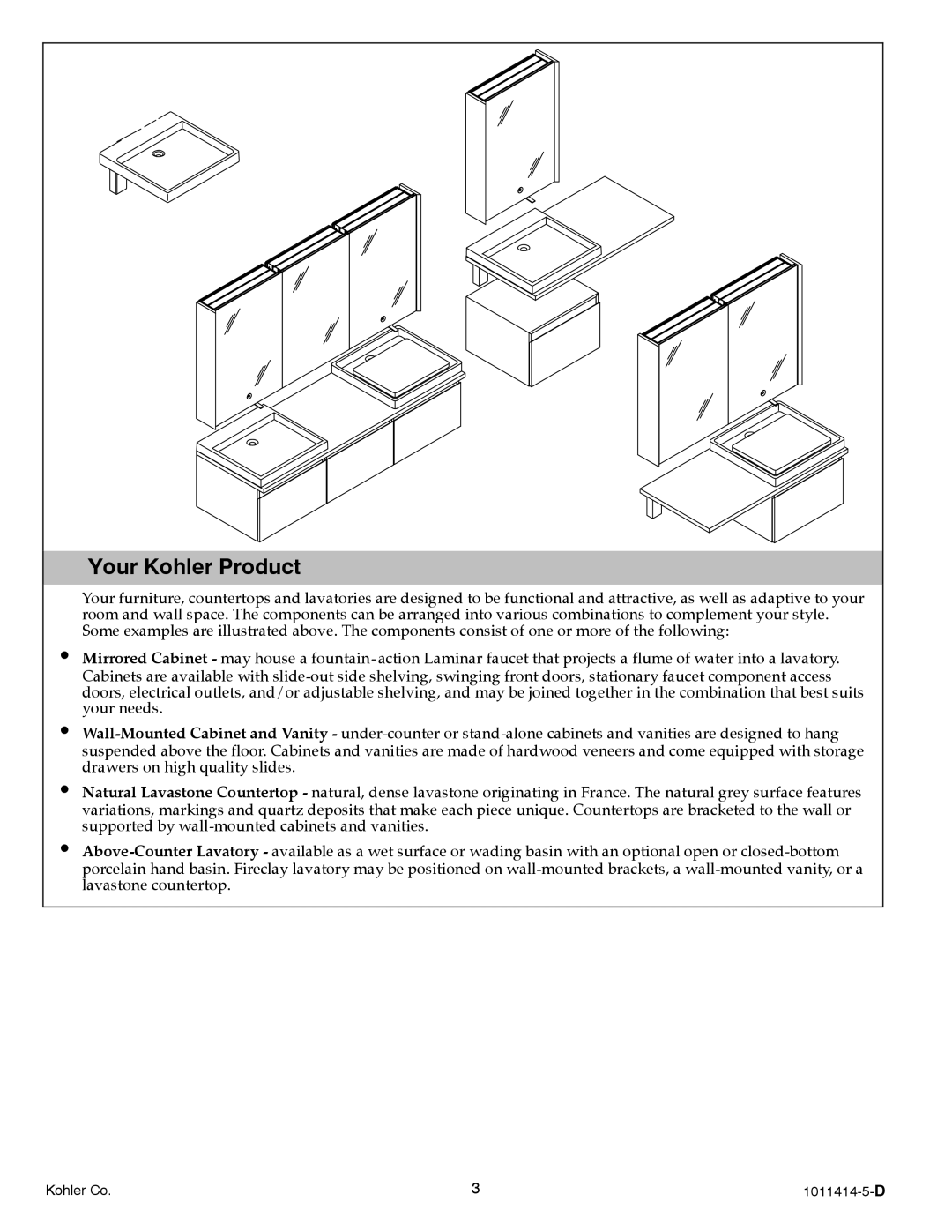 Kohler K-3093, K-3092 manual Your Kohler Product 