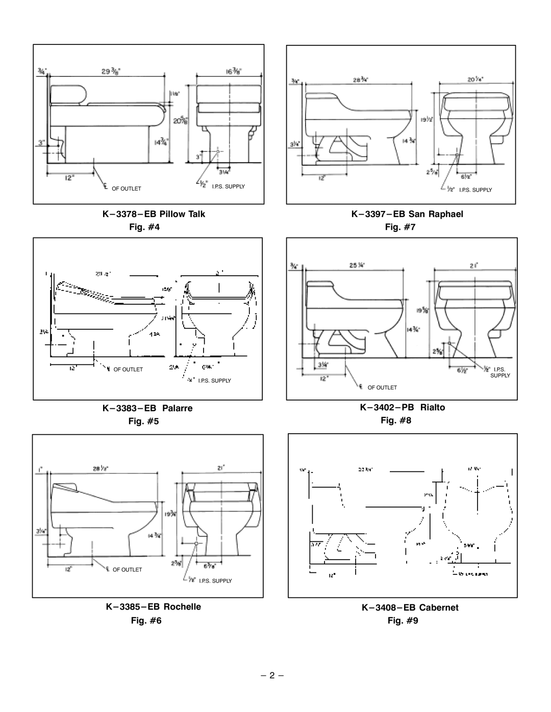 Kohler K-3402-EB, K-3385-EB, K-3378-EB manual Fig. #4 