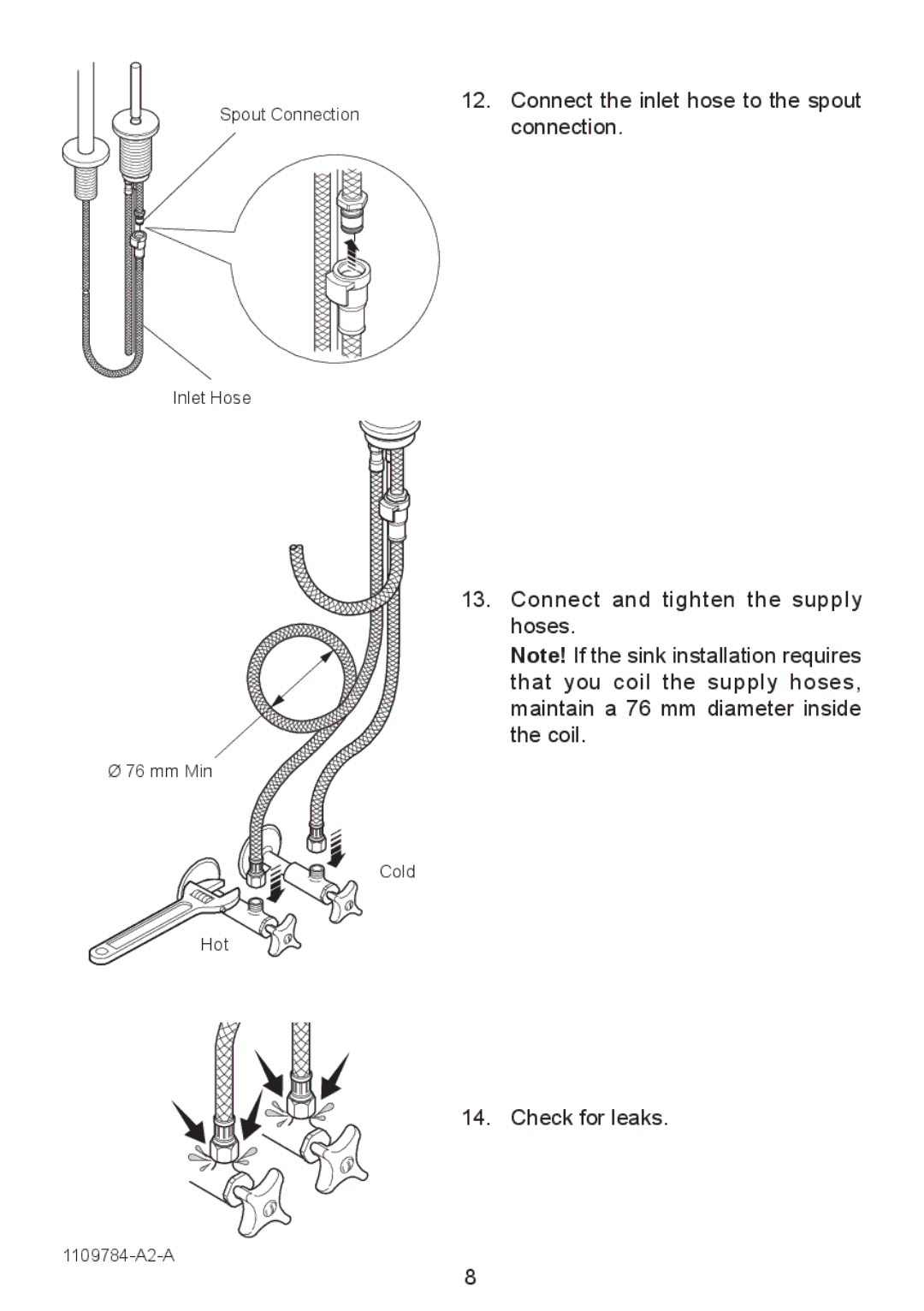 Kohler K-6227A manual Check for leaks 