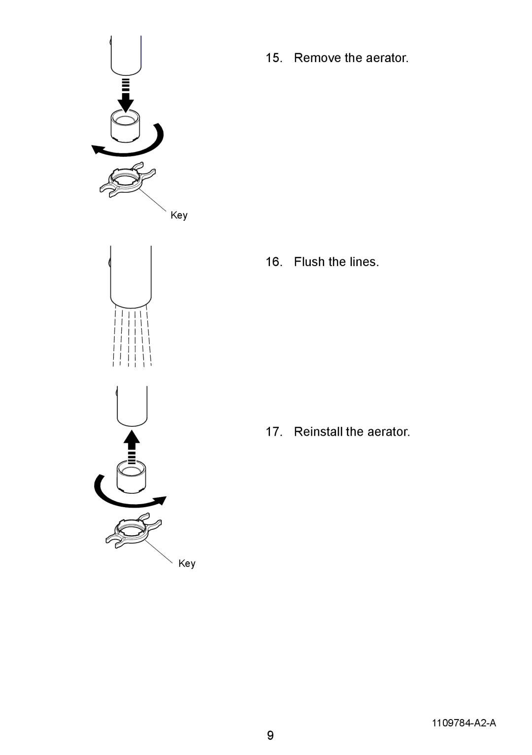 Kohler K-6227A manual Remove the aerator 