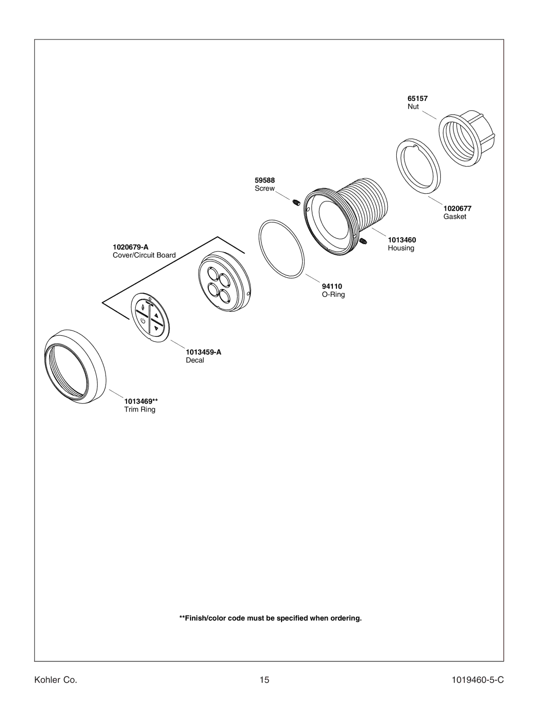 Kohler K-812-H2 manual 65157 