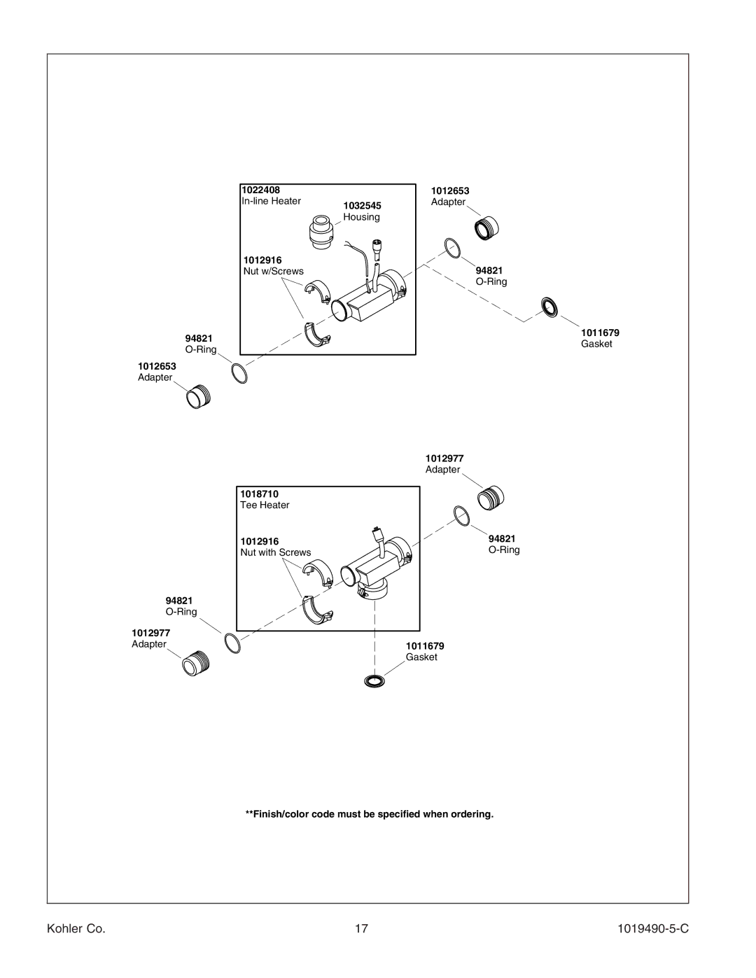 Kohler K-812-N1 manual 1012653 