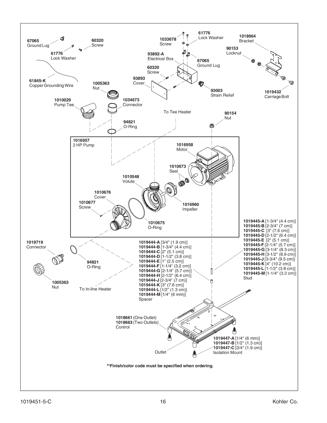 Kohler K-865 manual 1019445-B2-3/4 7 cm 