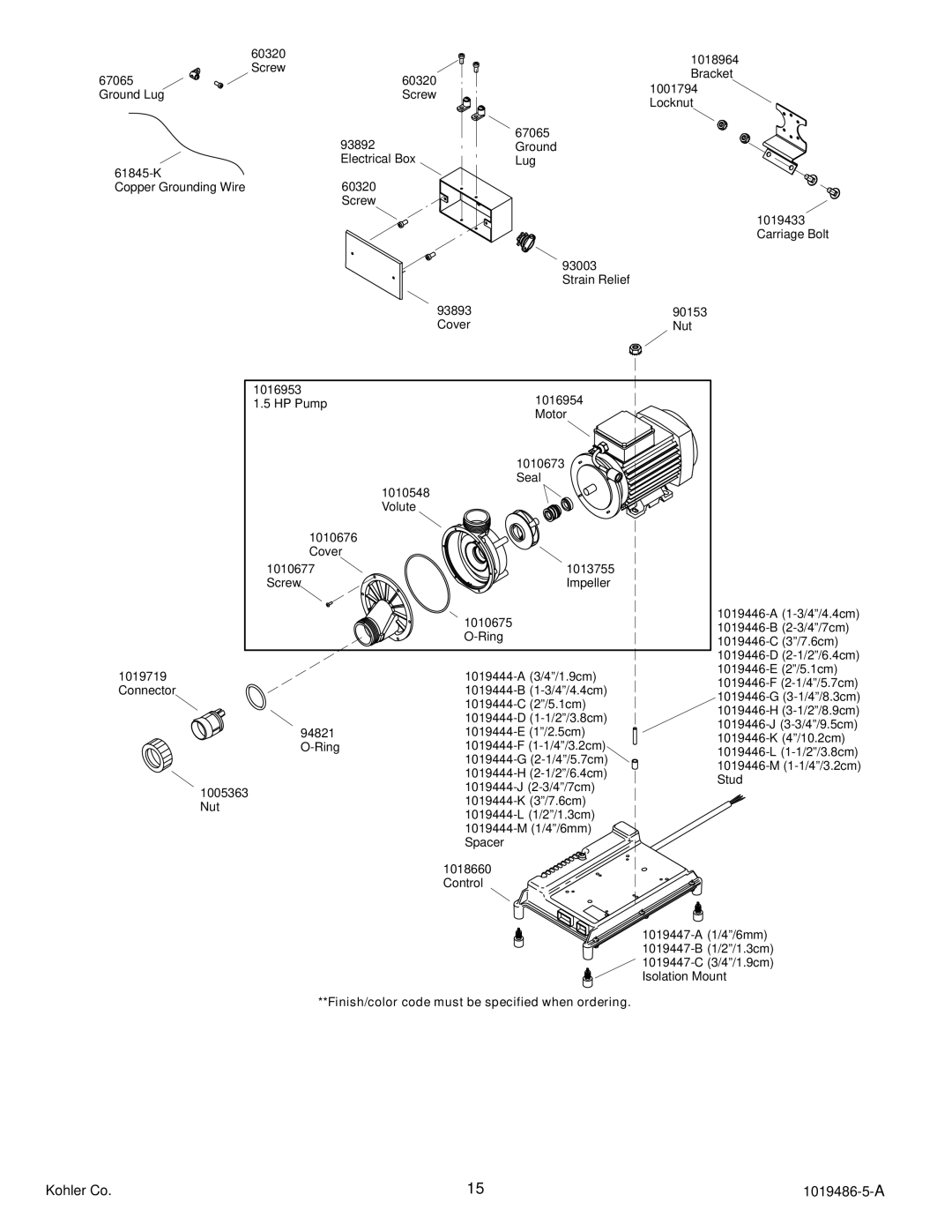 Kohler K-870, K-872 manual 1001794 