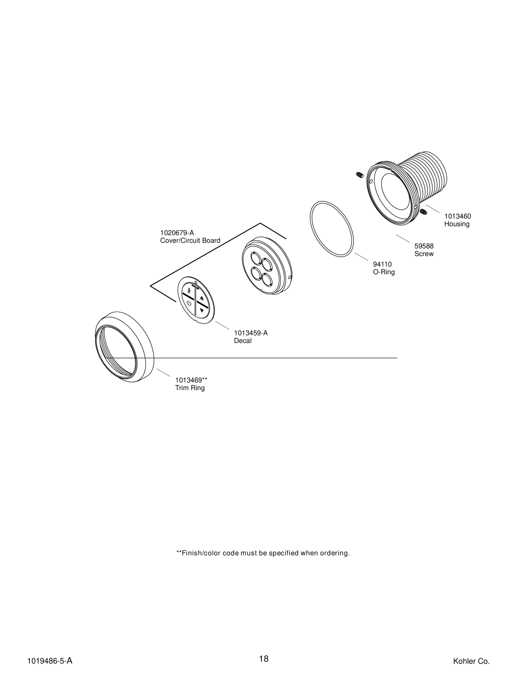 Kohler K-872, K-870 manual 1019486-5- a 