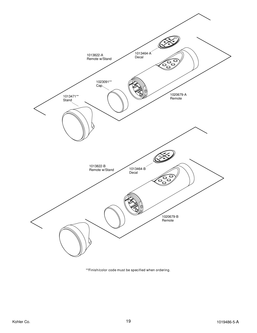 Kohler K-870, K-872 manual 1013471 