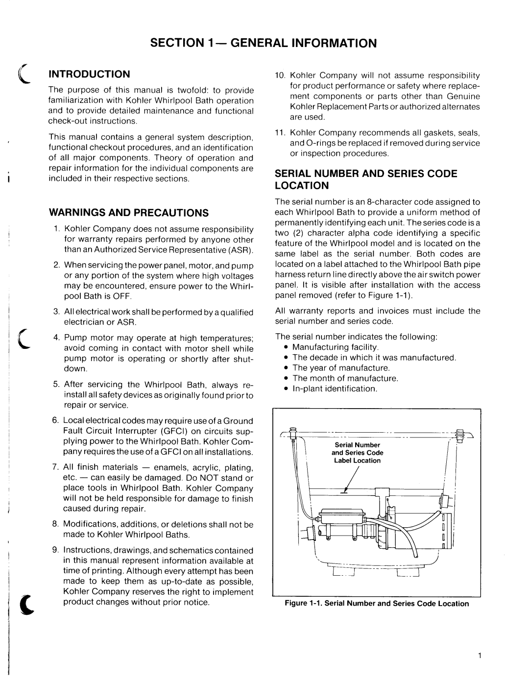 Kohler SA Series manual 