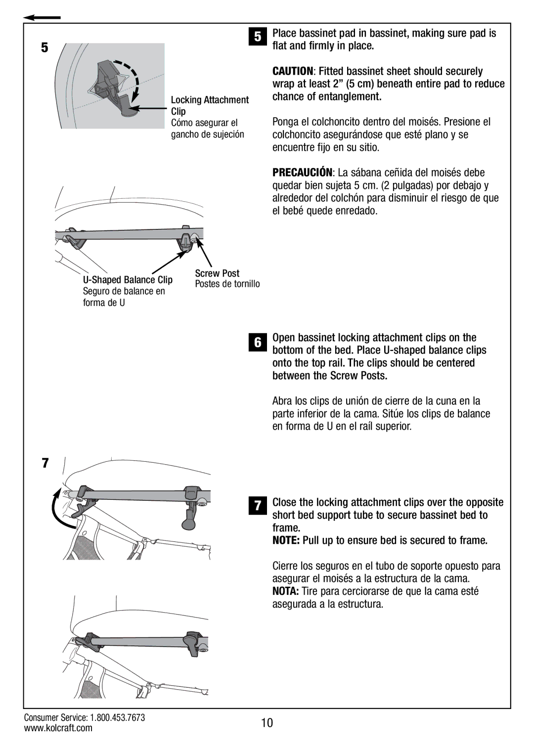 Kolcraft B034-R1 manual Locking Attachment Clip 