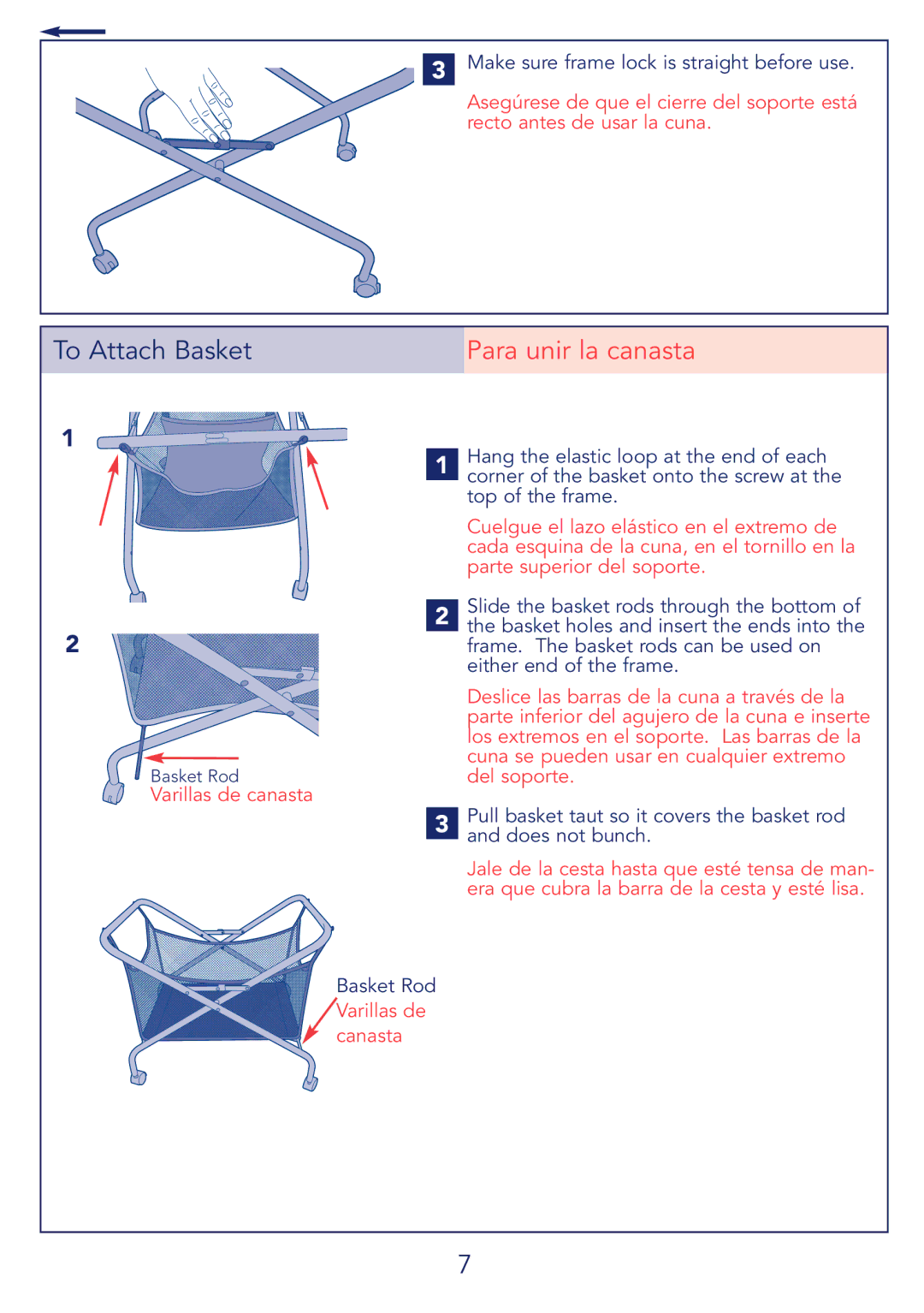 Kolcraft B27-R4 manual Para unir la canasta 