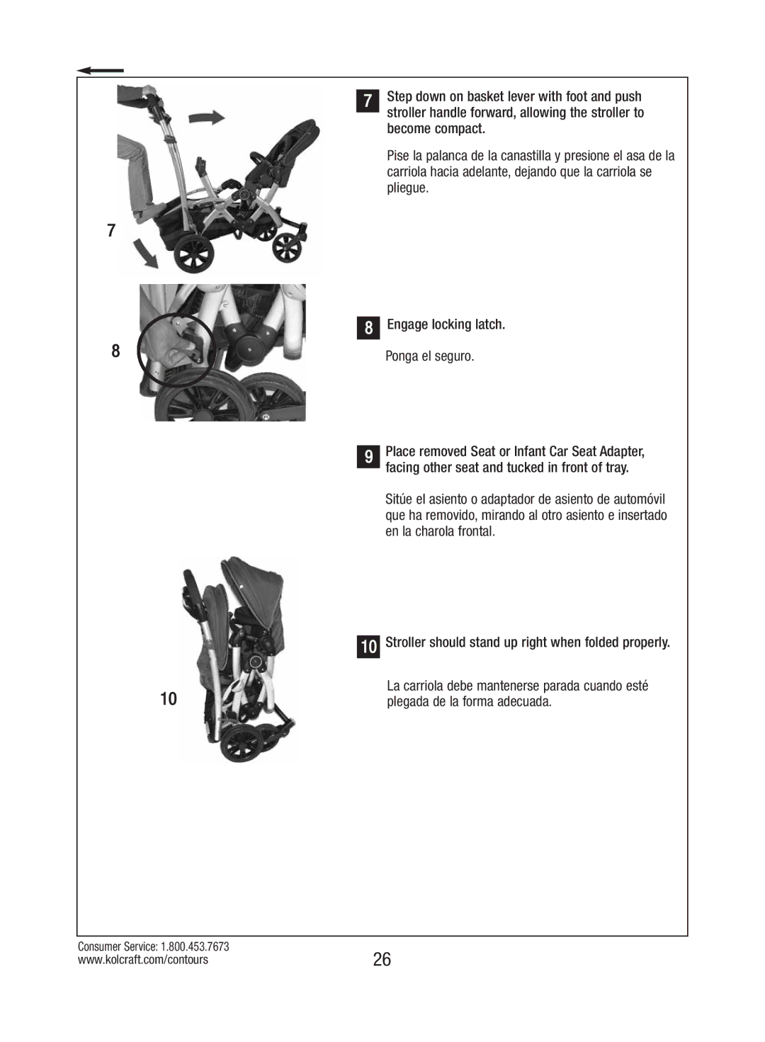 Kolcraft S82-R3 instruction sheet 