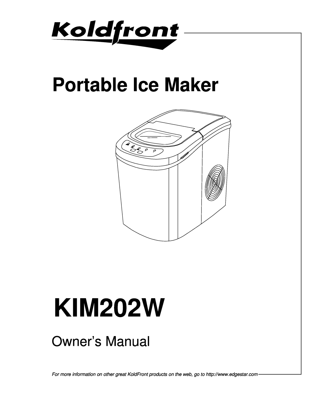 KoldFront KIM202W owner manual Portable Ice Maker 