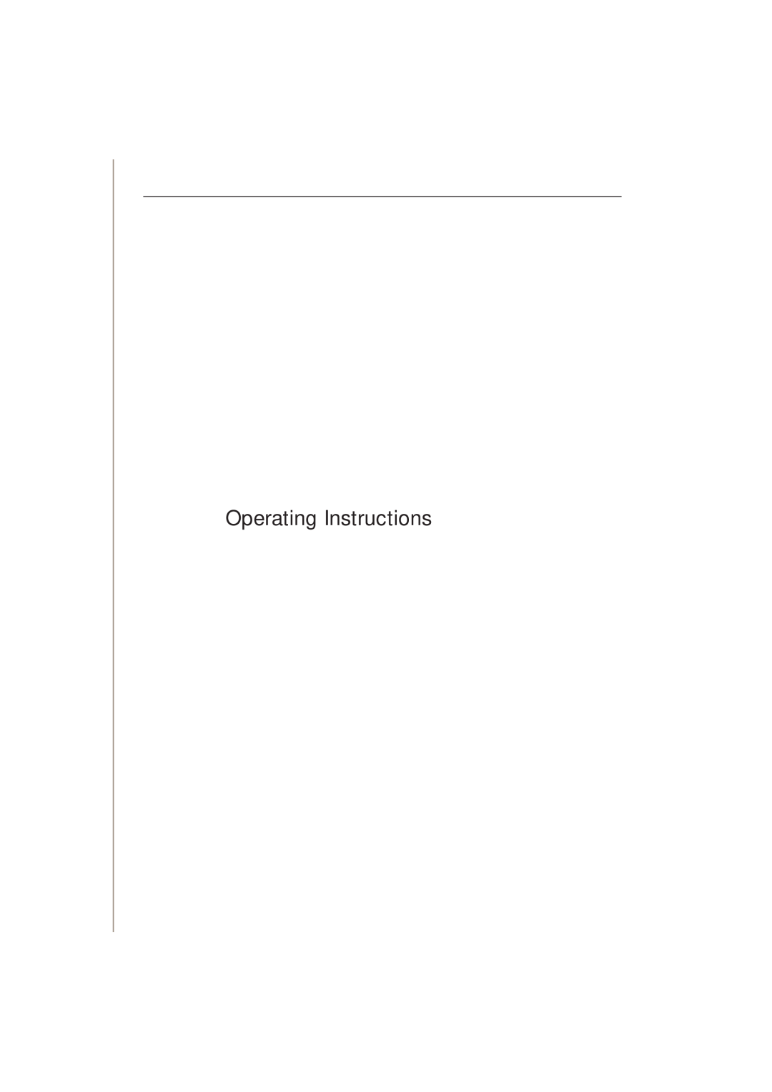 Kompernass KH 1 manual Operating Instructions 