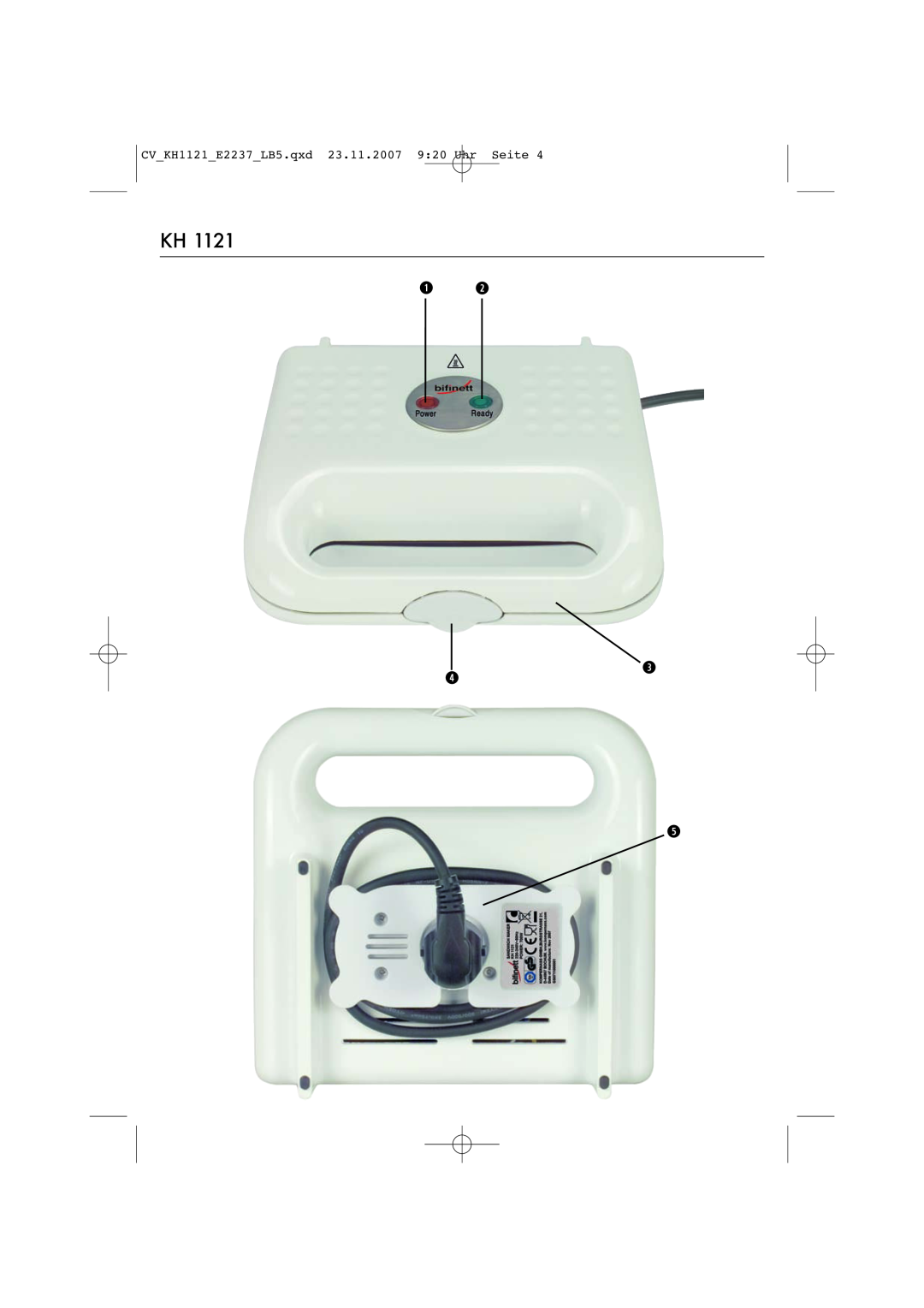 Kompernass KH 1121 manual CVKH1121E2237LB5.qxd 23.11.2007 920 Uhr Seite 