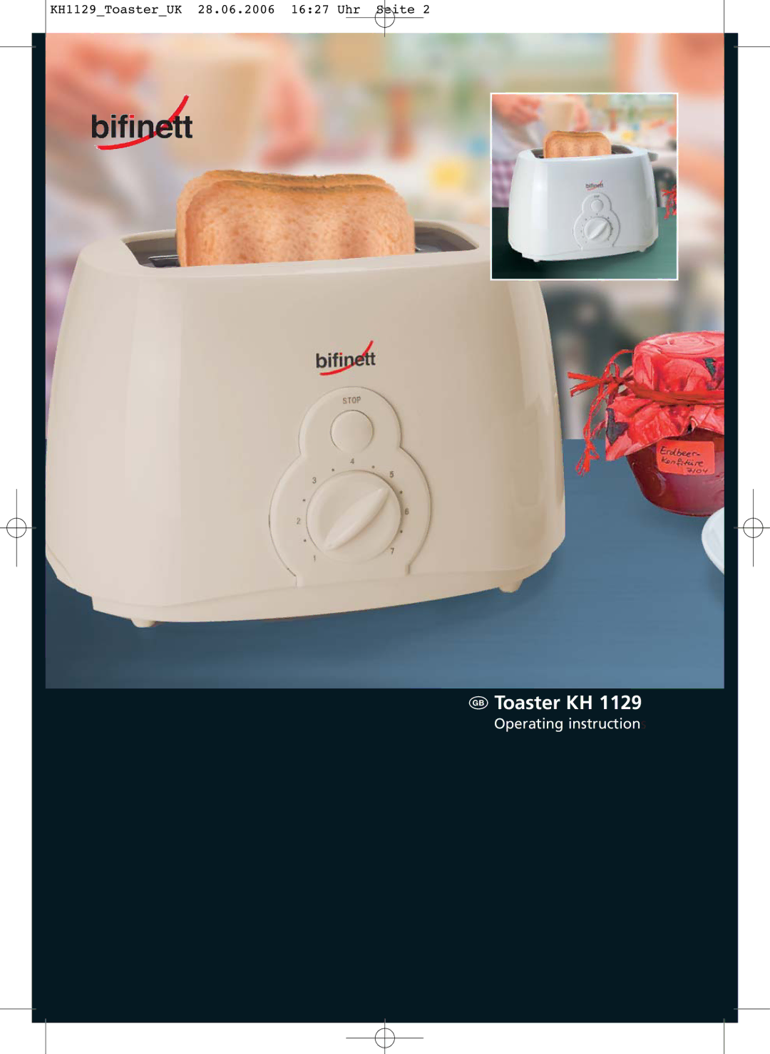 Kompernass KH 1129 manual  Toaster KH 