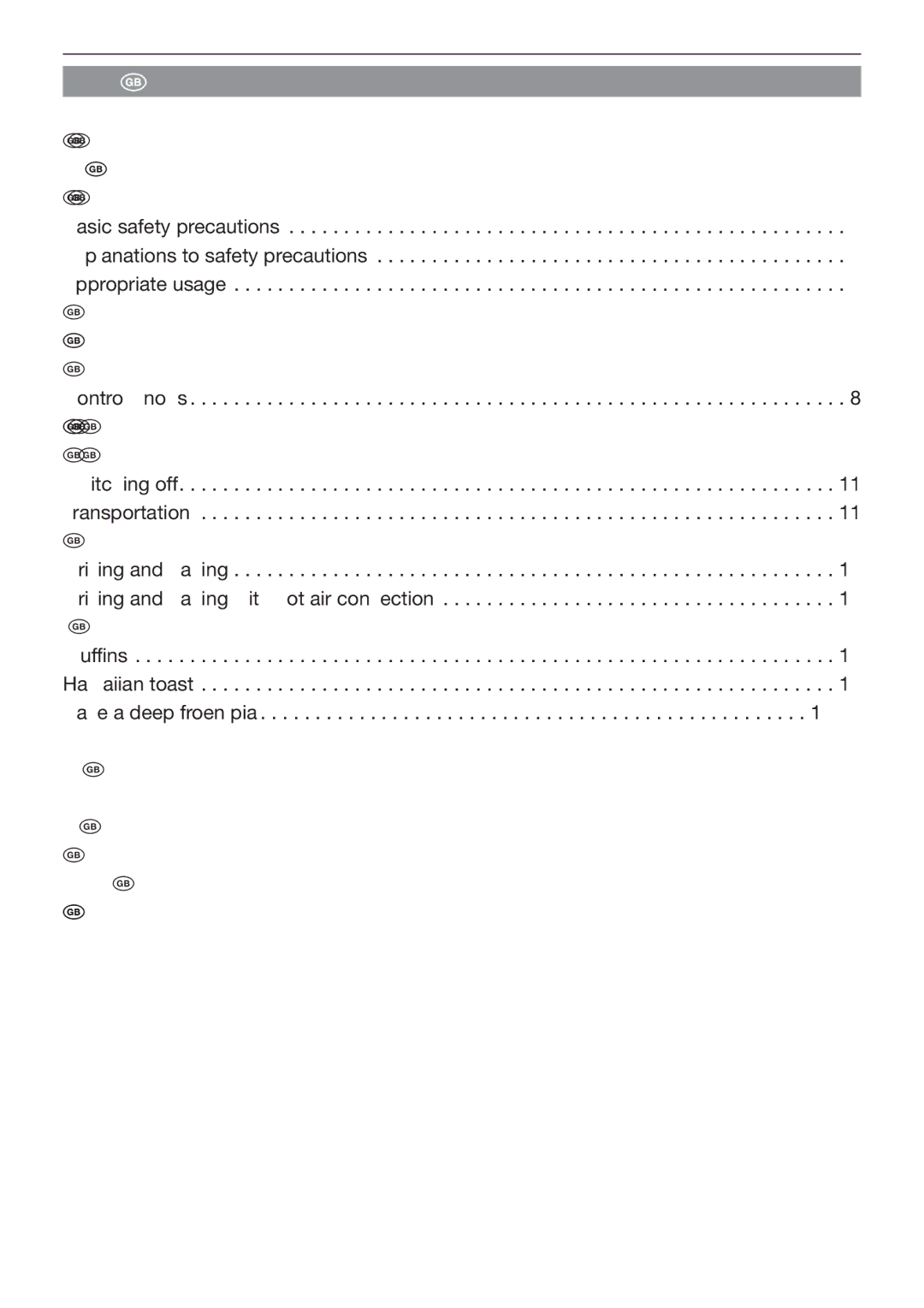 Kompernass KH 1138 manual Table of contents 