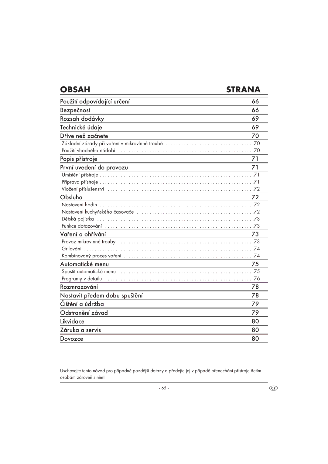 Kompernass KH 1168 manual Obsah Strana, Umístění přístroje Příprava přístroje Vložení příslušenství 