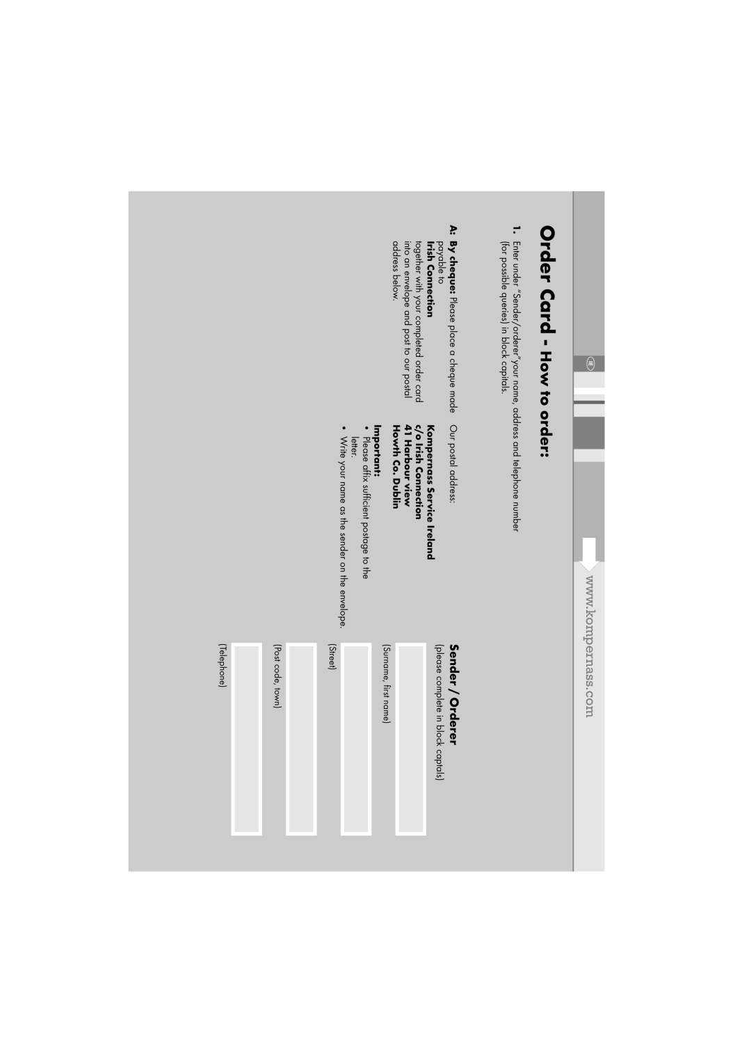 Kompernass KH 1171 manual Please affix sufficient postage to Letter 