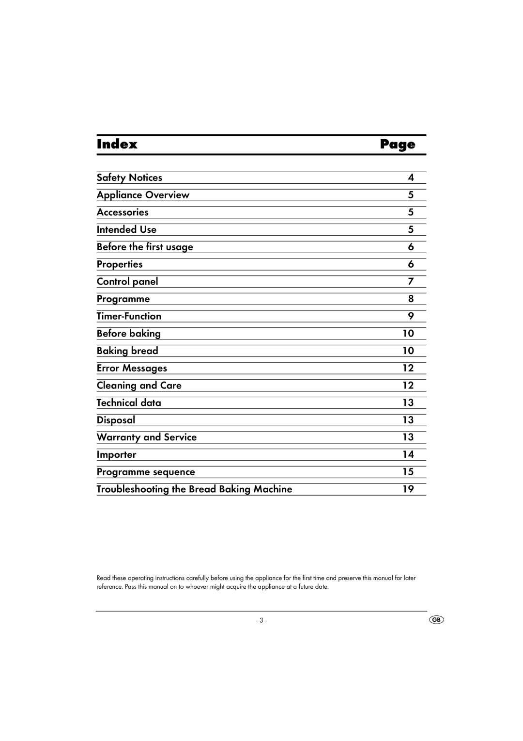 Kompernass KH 1171 manual Index 