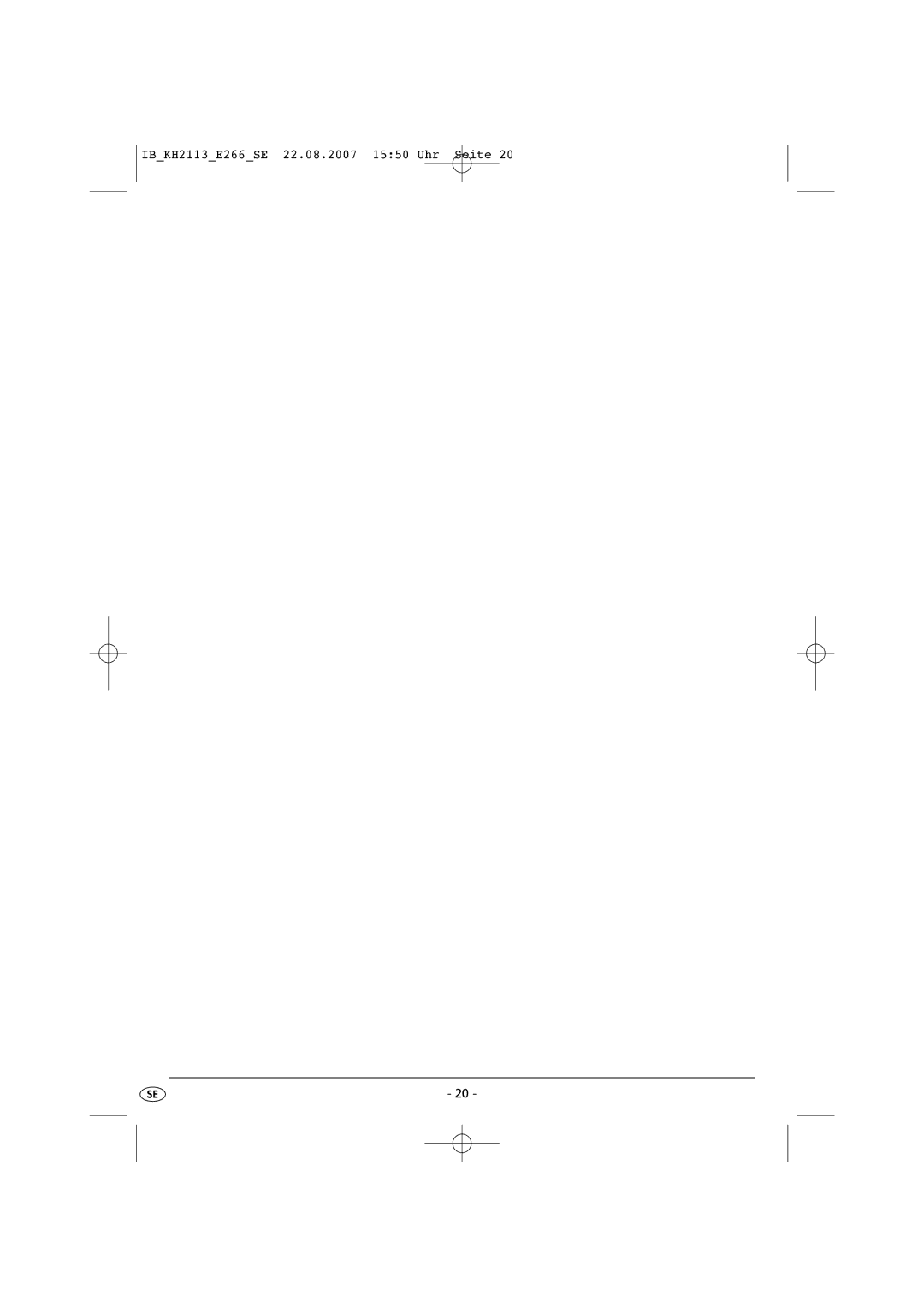 Kompernass KH 2113 operating instructions IBKH2113E266SE 22.08.2007 1550 Uhr Seite 