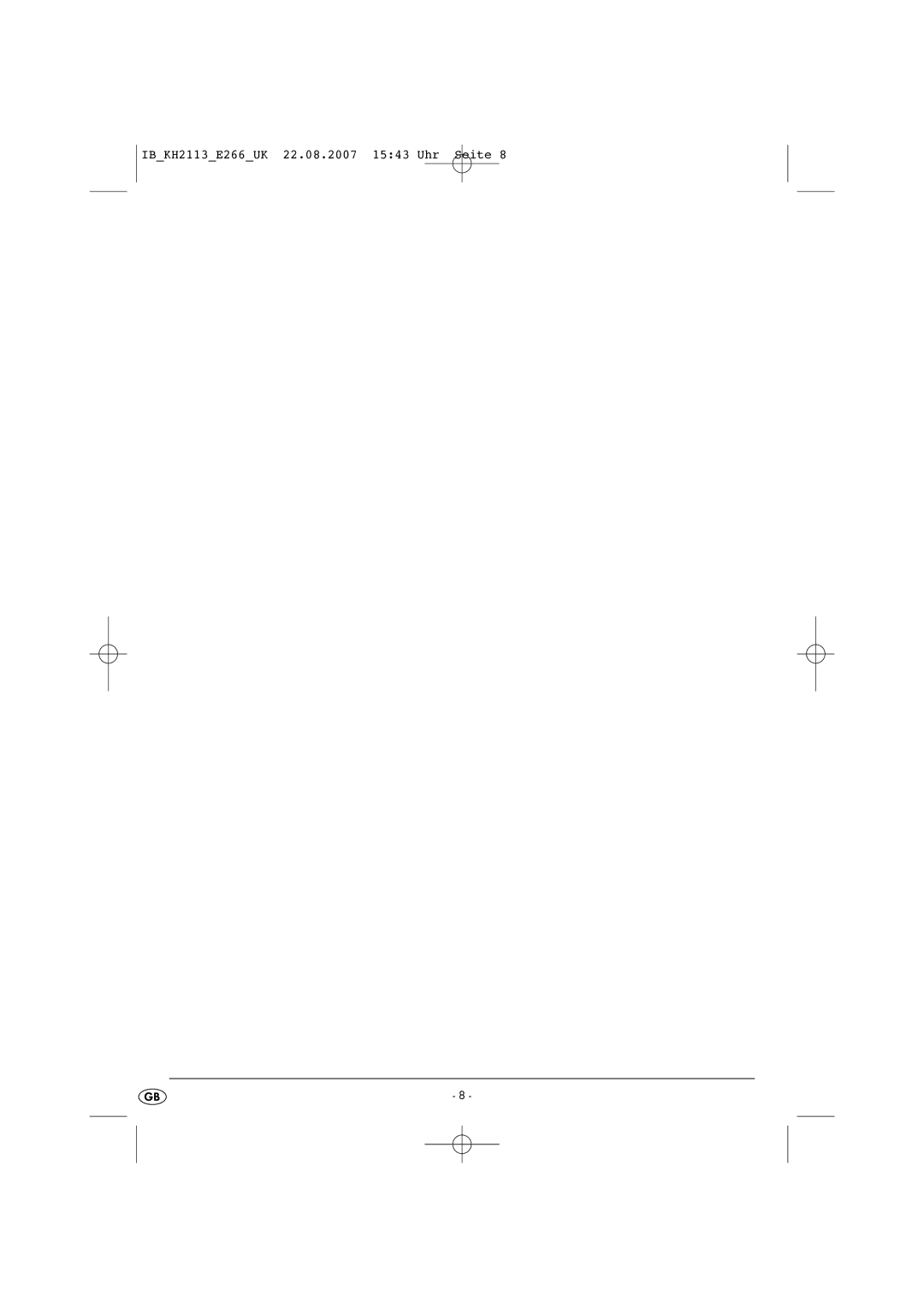 Kompernass KH 2113 operating instructions IBKH2113E266UK 22.08.2007 1543 Uhr Seite 