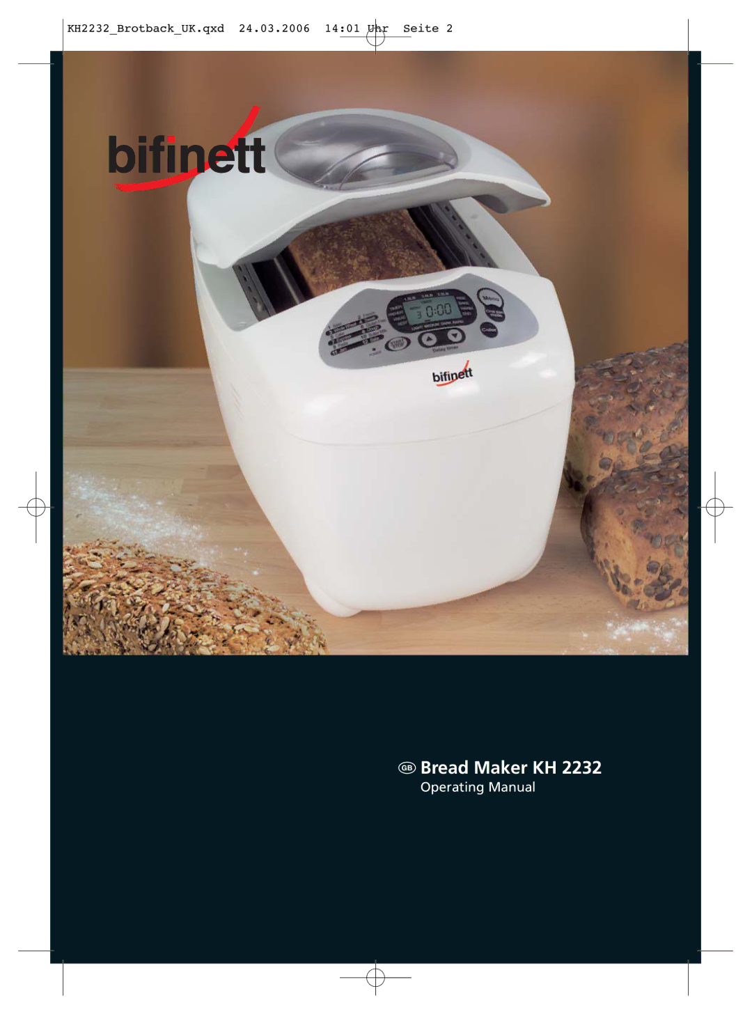 Kompernass KH 2232 manual  Bread Maker KH 